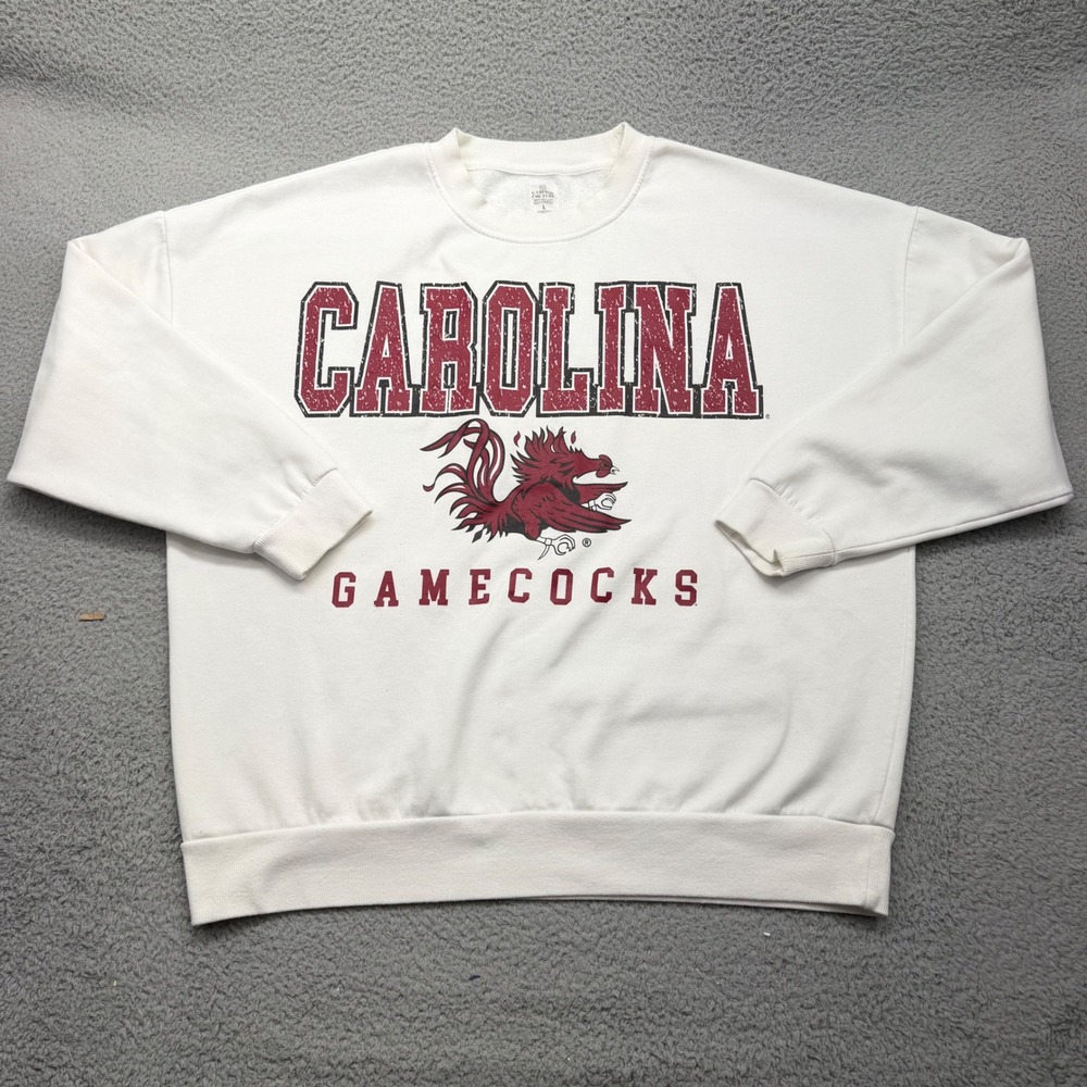 Gameday Couture 3T276 Womens Large White Carolina Gamecocks Graphic Sweatshirt
